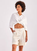Πουκάμισο κοντό ONLY 15307870 - Λευκό - thefashionproject.gr - ONLY