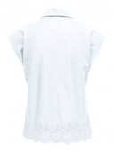 Πουκάμισο με κιπούρ δαντέλα ONLY 15342569 - Λευκό - thefashionproject.gr - ONLY
