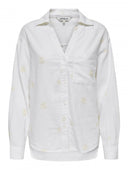 Πουκάμισο με λινό ONLY 15338802 - Ζαχαρί - thefashionproject.gr - ONLY
