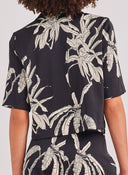 Πουκάμισο σατέν crop AWARE by VERO MODA 10307628 - Μαύρο - thefashionproject.gr - AWARE by VERO MODA