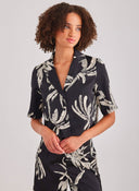 Πουκάμισο σατέν crop AWARE by VERO MODA 10307628 - Μαύρο - thefashionproject.gr - AWARE by VERO MODA