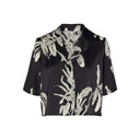 Πουκάμισο σατέν crop AWARE by VERO MODA 10307628 - Μαύρο - thefashionproject.gr - AWARE by VERO MODA