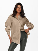 Πουκάμισο υφασμάτινο ONLY 15227677 - Κάμελ - thefashionproject.gr - ONLY