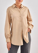 Πουκάμισο υφασμάτινο ONLY 15227677 - Κάμελ - thefashionproject.gr - ONLY