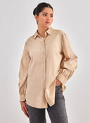 Πουκάμισο υφασμάτινο ONLY 15227677 - Κάμελ - thefashionproject.gr - ONLY