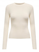 Πουλόβερ λεπτό εφαρμοστό ONLY 15344579 - Μπεζ - thefashionproject.gr - ONLY