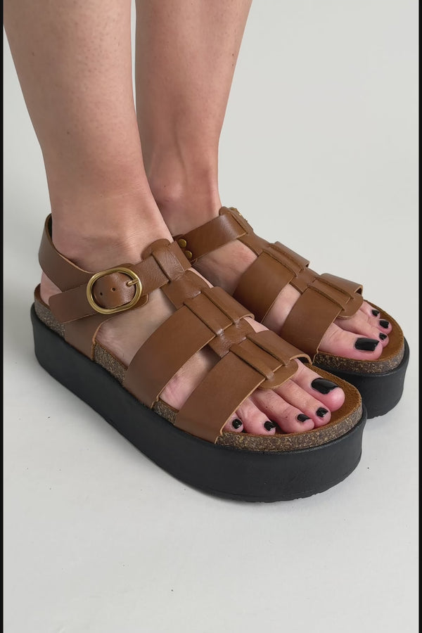 Σανδάλια flatforms gladiator ATENEO