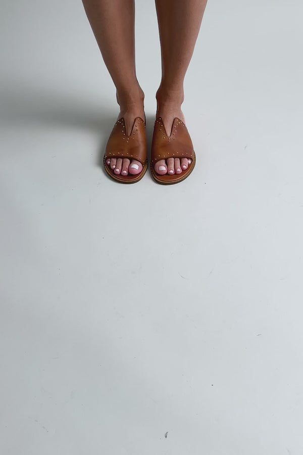 Σανδάλια δερμάτινα με τρουκς Iris Sandals