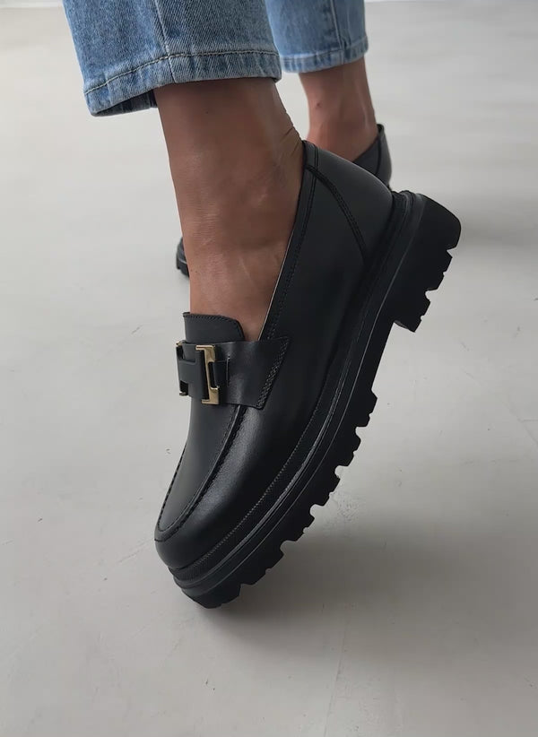 Loafers chunky δερμάτινα Ragazza 0238