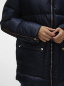 Puffer μπουφάν με εξωτερικές τσέπες Vero Moda 10294979 - Μπλε σκούρο - thefashionproject.gr - VERO MODA