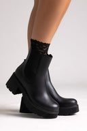 Ragazza 0133 Leather Chelsea Boots - Black Matte - thefashionproject.gr - RAGAZZA