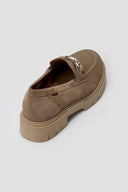Ragazza 0190 Suede Leather Comfort Loafers - Μπεζ - thefashionproject.gr - RAGAZZA