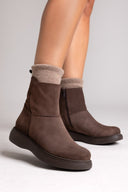 Ragazza 0235 Suede Comfort Ankle Boots - Brown Suede - thefashionproject.gr - RAGAZZA