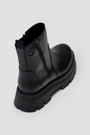 Ragazza 0259 Leather Ankle Boots with Zipper - Black Matte - thefashionproject.gr - RAGAZZA