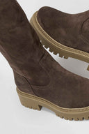 Ragazza 0297 Mid - Length Suede Leather Boots - Brown Suede - thefashionproject.gr - RAGAZZA