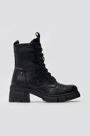 Refresh 172906 Vegan Lace - Up Ankle Boots - Black Matte - thefashionproject.gr - Refresh