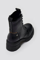 Refresh 172906 Vegan Lace - Up Ankle Boots - Black Matte - thefashionproject.gr - Refresh
