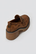 Refresh 172908 Heeled Loafers with Metal Detail - Κάμελ - thefashionproject.gr - Refresh