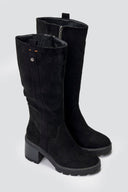 Refresh 173033 Vegan Suede Stretch Boots - Black Suede - thefashionproject.gr - Refresh