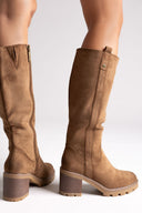 Refresh 173033 Vegan Suede Stretch Boots - Taupe Suede - thefashionproject.gr - Refresh