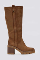 Refresh 173033 Vegan Suede Stretch Boots - Taupe Suede - thefashionproject.gr - Refresh