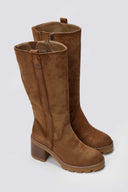 Refresh 173033 Vegan Suede Stretch Boots - Taupe Suede - thefashionproject.gr - Refresh