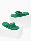 Σαγιονάρες με puffed σχέδιο - Πράσινο - thefashionproject.gr - The Fashion Project