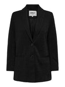 Σακάκι glitter με λεπτό πέτο ONLY 15308647 - Μαύρο - thefashionproject.gr - ONLY