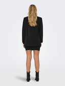 Σακάκι glitter με λεπτό πέτο ONLY 15308647 - Μαύρο - thefashionproject.gr - ONLY