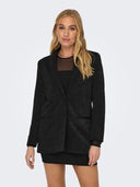 Σακάκι glitter με λεπτό πέτο ONLY 15308647 - Μαύρο - thefashionproject.gr - ONLY