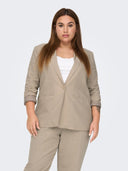 Σακάκι με λινό plus size CARMAKOMA 15280239 - Άμμου - thefashionproject.gr - CARMAKOMA