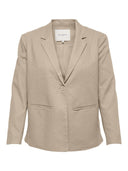 Σακάκι με λινό plus size CARMAKOMA 15280239 - Άμμου - thefashionproject.gr - CARMAKOMA