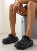 Σαμπό flatforms - Μαύρο - thefashionproject.gr - Jelly Vitamin