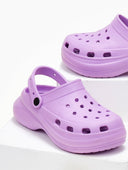 Σαμπό με ψηλή σόλα - Λιλά - thefashionproject.gr - The Fashion Project