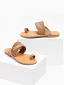 Σανδάλια δερμάτινα με ιδιαίτερη φάσα Iris Sandals