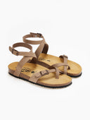 Σανδάλια ανατομικά από nubuck δέρμα Plakton 181204 - Τάουπε - thefashionproject.gr - Plakton
