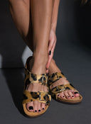 Σανδάλια ανατομικά από συνθετικό ponyskin Plakton 180010