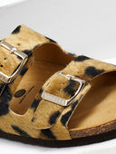 Σανδάλια ανατομικά από συνθετικό ponyskin Plakton 180010 - Animal - thefashionproject.gr - Plakton
