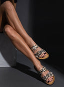 Σανδάλια ανατομικά από συνθετικό ponyskin Plakton 180010 - Leopard - thefashionproject.gr - Plakton