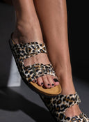 Σανδάλια ανατομικά από συνθετικό ponyskin Plakton 180010 - Leopard - thefashionproject.gr - Plakton