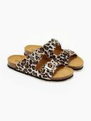 Σανδάλια ανατομικά από συνθετικό ponyskin Plakton 180010 - Leopard - thefashionproject.gr - Plakton