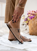 Σανδάλια ανατομικά δερμάτινα Interbios - Μπεζ - thefashionproject.gr - Inter - Bios