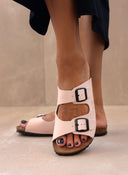 Σανδάλια ανατομικά δερμάτινα Interbios - Ροζ - thefashionproject.gr - Inter - Bios