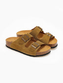 Σανδάλια ανατομικά καστόρινα Plakton 340010 - Λαδί - thefashionproject.gr - Plakton