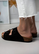 Σανδάλια ανατομικά καστόρινα Plakton 340010 - Μαύρο - thefashionproject.gr - Plakton