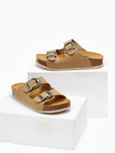 Σανδάλια ανατομικά καστόρινα Plakton 340010 WEST - Κάμελ - thefashionproject.gr - Plakton