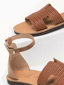 Σανδάλια ankle strap με ανάγλυφο σχέδιο estil - Ταμπά - thefashionproject.gr - Estil - 13406007002