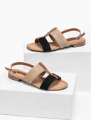 Σανδάλια ankle strap με ψάθα ERYNN - Μαύρο - thefashionproject.gr - ERYNN - 12740002002