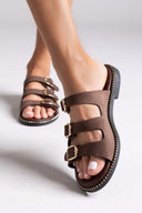 Σανδάλια από γνήσιο δέρμα nubuck Tfp