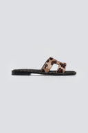 Σανδάλια από ponyskin με print Estil